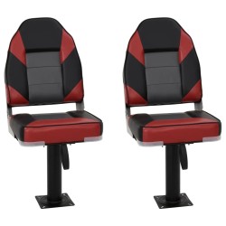 Ensemble de sièges de bateau pliables lot de 4 dossier haut 