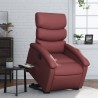 Fauteuil inclinable Rouge bordeaux Similicuir 
