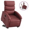 Fauteuil inclinable Rouge bordeaux Similicuir 