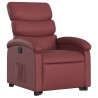 Fauteuil inclinable Rouge bordeaux Similicuir 