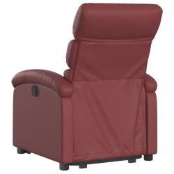 Fauteuil inclinable Rouge bordeaux Similicuir 