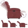 Fauteuil inclinable Rouge bordeaux Similicuir 