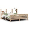 Cadre de lit sans matelas 200x200 cm bois massif de pin 