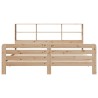 Cadre de lit sans matelas 200x200 cm bois massif de pin 