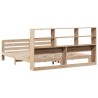 Cadre de lit sans matelas 200x200 cm bois massif de pin 