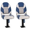 Ensemble de sièges de bateau pliables lot de 4 dossier haut 