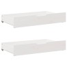 Cadre de lit sans matelas blanc 180x200 cm bois massif de pin 