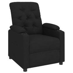 Fauteuil inclinable Noir Tissu 