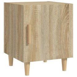 Tables de chevet 2 pcs Chêne Sonoma Bois d'ingénierie 