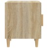 Tables de chevet 2 pcs Chêne Sonoma Bois d'ingénierie 
