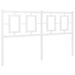 Tête de lit métal blanc 135 cm 