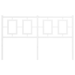 Tête de lit métal blanc 135 cm 
