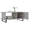 Table basse sonoma gris 90x50x40 cm bois d'ingénierie 