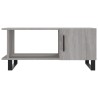 Table basse sonoma gris 90x50x40 cm bois d'ingénierie 
