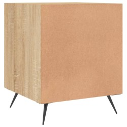 Table de chevet chêne sonoma 40x40x50 cm bois d’ingénierie 