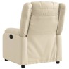 Fauteuil inclinable électrique Crème Tissu 