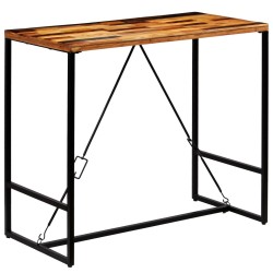Table de bar Bois de récupération massif 120x60x106 cm 
