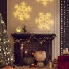 Figure de flocon de neige de Noël et 144LED Blanc chaud 59x59cm 
