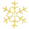 Figure de flocon de neige de Noël et 144LED Blanc chaud 59x59cm 