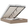 Cadre de lit ottoman sans matelas cappuccino 140x190 cm 