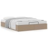 Cadre de lit ottoman sans matelas cappuccino 140x190 cm 