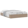 Cadre de lit ottoman sans matelas cappuccino 140x190 cm 