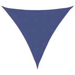 Voile de parasol tissu oxford triangulaire 5x5x5 m bleu 