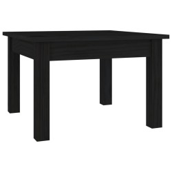 Table basse Noir 45x45x30 cm Bois massif de pin 