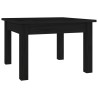 Table basse Noir 45x45x30 cm Bois massif de pin 