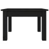 Table basse Noir 45x45x30 cm Bois massif de pin 