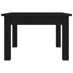 Table basse Noir 45x45x30 cm Bois massif de pin 