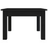 Table basse Noir 45x45x30 cm Bois massif de pin 