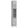 Ensemble de meubles de salle de bain 3 pcs gris béton 