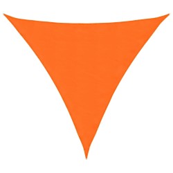 Voile de parasol tissu oxford triangulaire 5x5x5 m orange 