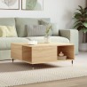 Table basse chêne sonoma 80x80x36,5 cm bois d'ingénierie 