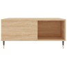 Table basse chêne sonoma 80x80x36,5 cm bois d'ingénierie 