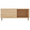 Table basse chêne sonoma 80x80x36,5 cm bois d'ingénierie 