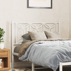 Tête de lit métal blanc 100 cm 