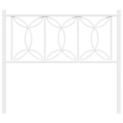 Tête de lit métal blanc 100 cm 