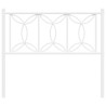 Tête de lit métal blanc 100 cm 