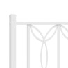 Tête de lit métal blanc 100 cm 