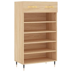 Armoire à chaussures chêne sonoma 60x35x105cm bois d'ingénierie 