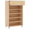 Armoire à chaussures chêne sonoma 60x35x105cm bois d'ingénierie 