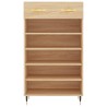 Armoire à chaussures chêne sonoma 60x35x105cm bois d'ingénierie 
