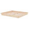 Cadre de lit sans matelas bois massif 