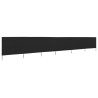 Paravent 6 panneaux Tissu 800 x 120 cm Noir 