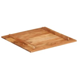 Dessus de table bois massif d'acacia 15-16 mm 60x60 cm 
