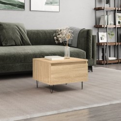 Table basse chêne sonoma 50x46x35 cm bois d'ingénierie 