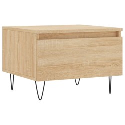 Table basse chêne sonoma 50x46x35 cm bois d'ingénierie 