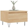 Table basse chêne sonoma 50x46x35 cm bois d'ingénierie 